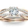 C069 Embry Diamond Engagement Ring In Rose Gold