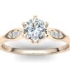 C152 Fedocia Diamond Engagement Ring In Rose Gold