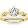 C152 Fedocia Diamond Engagement Ring In Yellow Gold