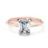 A1040 Felicia Solitaire Diamond Engagement in Rose Gold