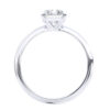 A1040 Felicia Solitaire Diamond Engagement in White Gold Side view