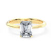 A1040 Felicia Solitaire Diamond Engagement in Yellow Gold