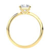 A1040 Felicia Solitaire Diamond Engagement in Yellow Gold Side view