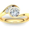 Finlee Bezel-Style Engagement Ring In Yellow Gold