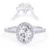 L0047 Franci Halo Diamond Engagement in White Gold