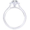 L0047 Franci Halo Diamond Engagement in White Gold Sideview 1600x1200