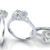 Jae Cushion Halo Engagement Ring