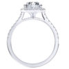 L0048 Bianca Halo Diamond Engagement in White Gold Sideview
