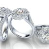 Jacy Flower Motif Engagement Ring