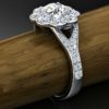 Jacy Flower Motif Engagement Ring