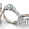 W020 Jai Criss-Cross Diamond Engagement Ring