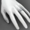 W055 Idina Halo Wedding Set On-hand View