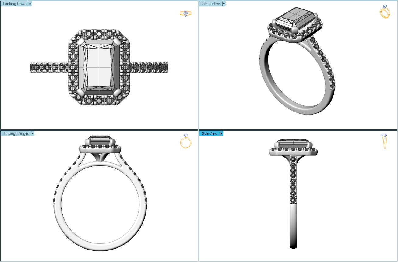 L0060 Imelda Halo Diamond Engagement Technical Drawings L0060 Imelda Halo Diamond Engagement Technical Drawings
