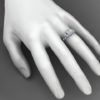 C350 Idra Filigree Engagement Ring On-Hand View