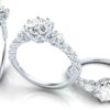 W089 Iselle Trinity Engagement Ring