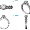 W122 Jessica Vintage Engagement Ring