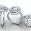 Ivette Double Halo Ring Design