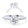 L0025 Evaline Accent Diamond Engagement in White Gold