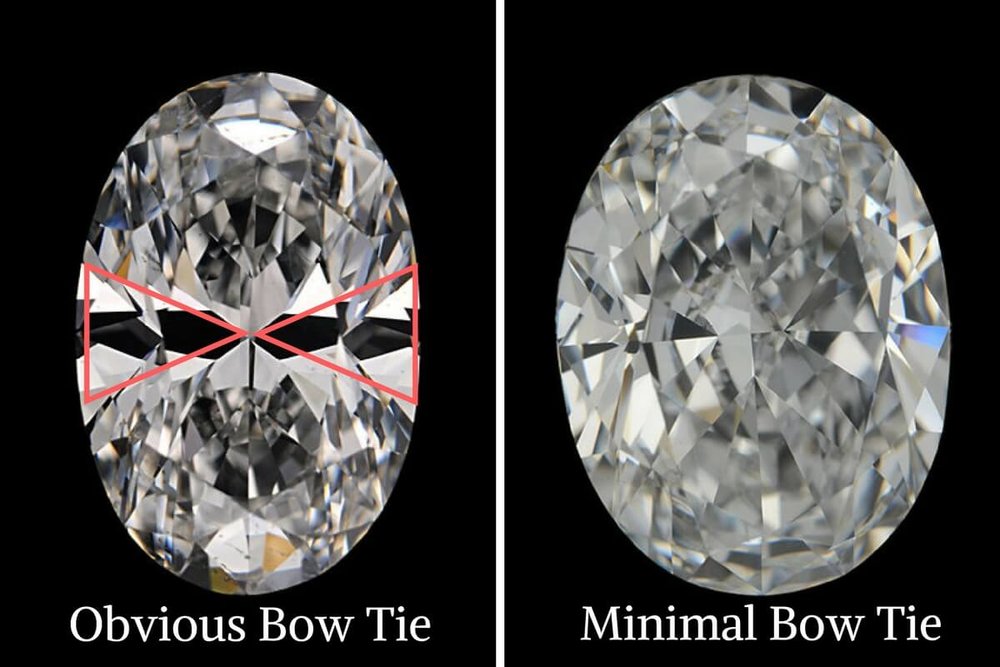 Bow tie oval diamond hotsell