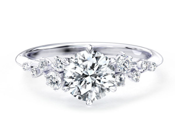 L0033 Lisa Accent Diamond Engagement in White Gold 1200x900