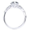 L0033 Lisa Accent Diamond Engagement in White Gold Sideview 1600x1200