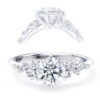 L0033 Lisa Accent Diamond Engagement in White Gold