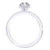 L0035 Emma Pave Diamond Engagement in White Gold Sideview