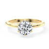 L0037 Nila Solitaire Diamond Engagement in Yellow Gold