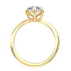 L0037 Nila Solitaire Diamond Engagement in Yellow Gold Sideview