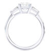 L0040 Naomi Three stone Diamond Engagement in White Gold Sideview