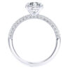 L0042 Hailey Accent Diamond Engagement in White Gold Sideview