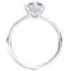 L0046 Olivia Solitaire Diamond Engagement in White Gold Sideview